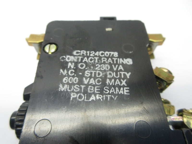 GENERAL ELECTRIC CR124C078 600VAC NSNP