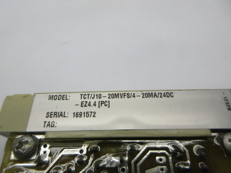 MOORE INDUSTRIES TCT/J10-20MVFS/4-20MA/24DC-EZ4.4 NSNP