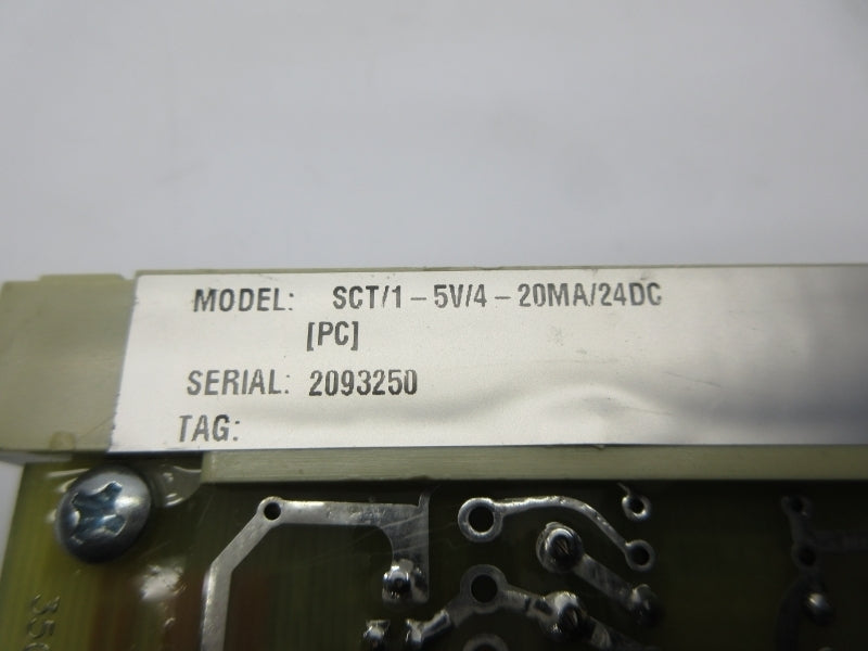 MOORE INDUSTRIES SCT/1-5V/4-20MA/24DC NSNP