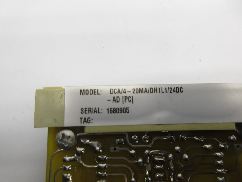 MOORE INDUSTRIES DCA/4-20MA/DH1L1/24DC-AD NSNP