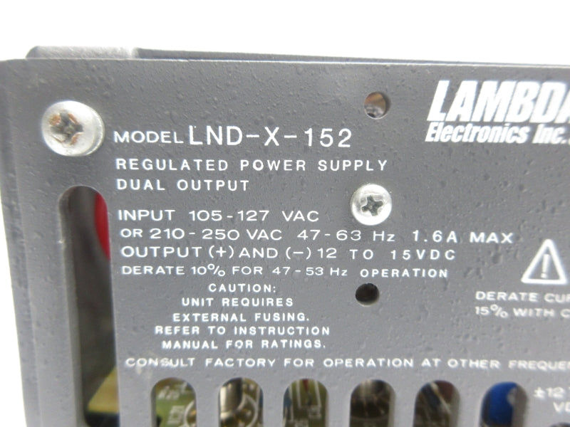 LAMBDA ELECTRONICS LND-X-152 105-127/210-250VAC 1.6A NSNP