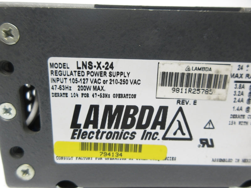 LAMBDA ELECTRONICS LNS-X-24 105-127VAC NSNP