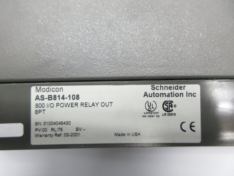 SCHNEIDER AUTOMATION AS-B814-108 UNMP
