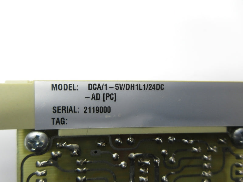 MOORE INDUSTRIES DCA/1-5V/DH1L1/24DC-AD UNMP