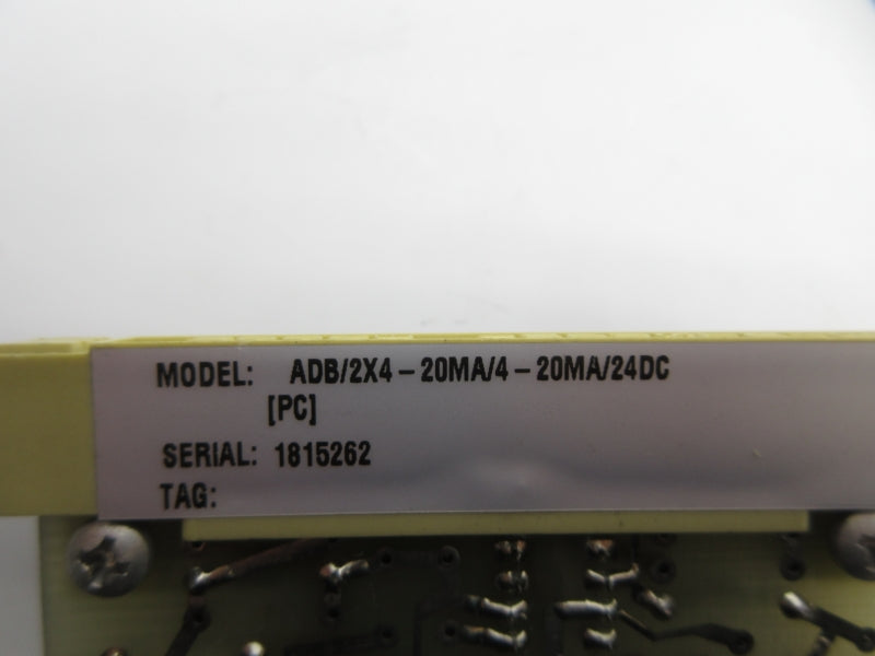 MOORE INDUSTRIES ADB/2X4-20MA/4-20MA/24DC UNMP