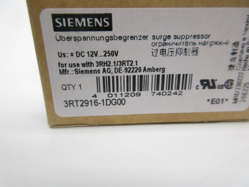 SIEMENS 3RT2916-1DG00 12-250VDC NSMP
