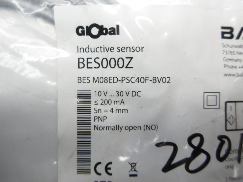 BALLUFF BES000Z BESM08ED-PSC40F-BV02 10-30VDC NSMP
