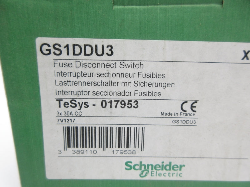 SCHNEIDER ELECTRIC GS1DDU3 NSMP