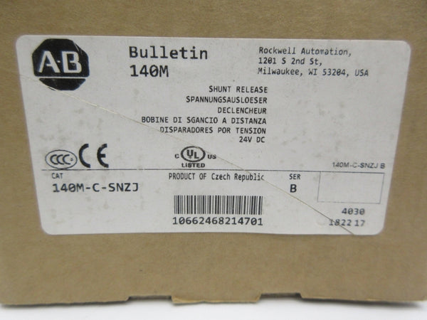 ALLEN BRADLEY 140M-C-SNZJ SER. B 24VDC (BR/WH) NSMP