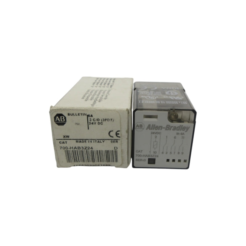 ALLEN BRADLEY 700-HAB3Z24 SER. D 24VDC 6A (WH) NSMP