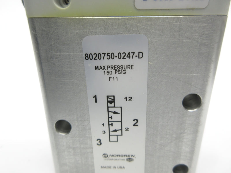 NORGREN 8020750-0247-D 24V 150PSI NSNP