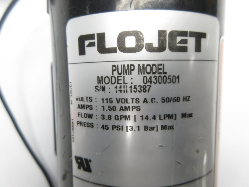 FLOJET 04300501 115VAC 1.50A 45PSI UNMP