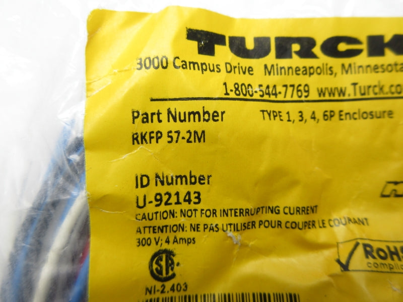TURCK RKFP57-2M U-92143 300V 4A NSMP