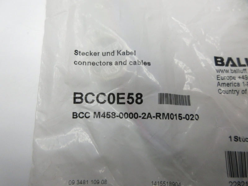 BALLUFF BCC0E58 BCCM458-0000-2A-RM015-020 NSMP