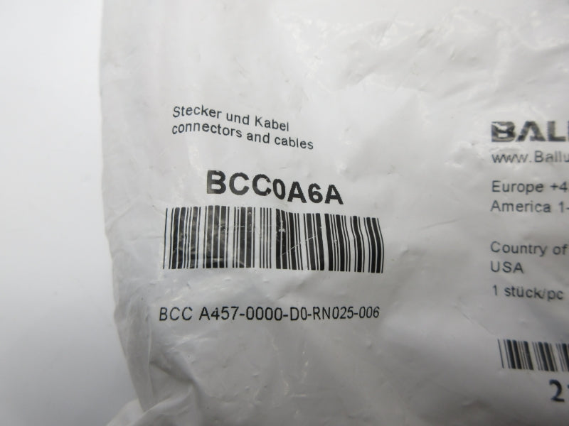 BALLUFF BCC0A6A BCCA457-0000-D0-RN025-006 NSMP