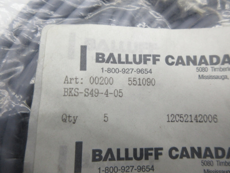 BALLUFF BKS-S49-4-05 (PKG OF 5) NSMP