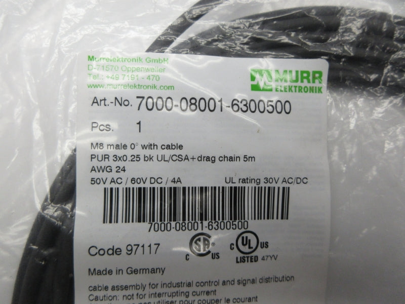MURR ELEKTRONIK 7000-08001-6300500 50VAC 4A NSMP