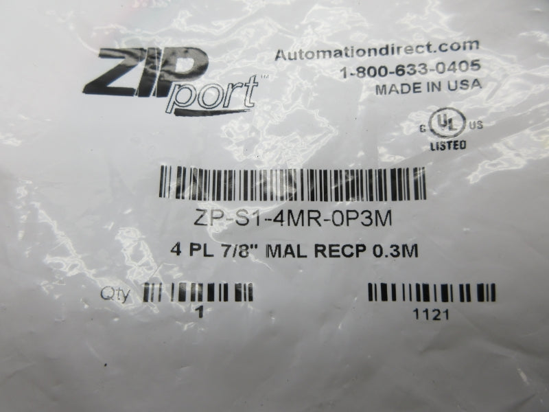 ZIPPORT ZP-S1-4MR-0P3M 7/8" NSMP