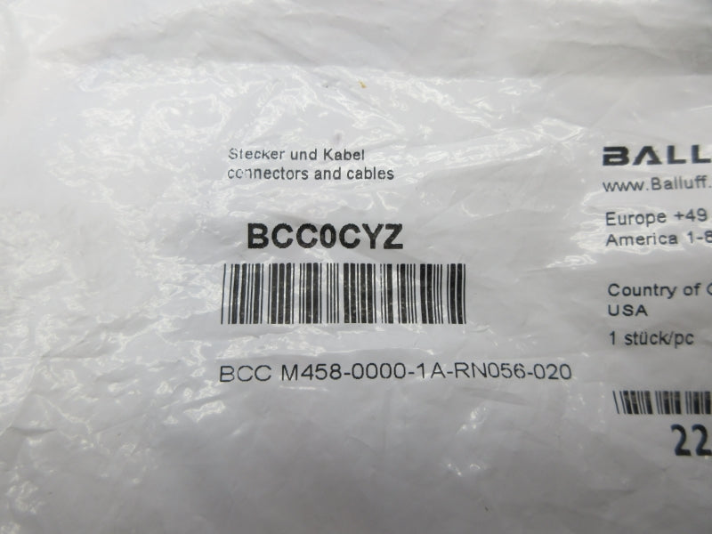 BALLUFF BCC0CYZ BCCM458-0000-1A-RN056-020 NSMP