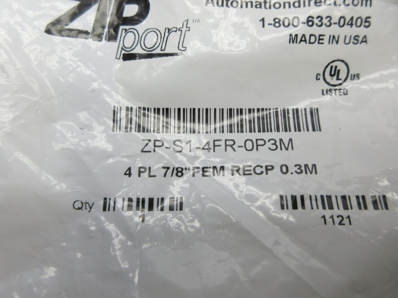 ZIPPORT ZP-S1-4FR-0P3M 7/8" NSMP