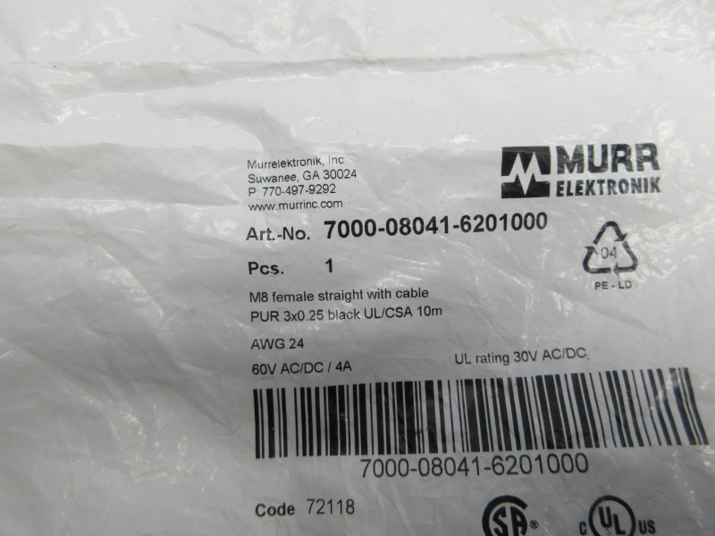MURR ELEKTRONIK 7000-08041-6201000 60VAC 4A NSMP