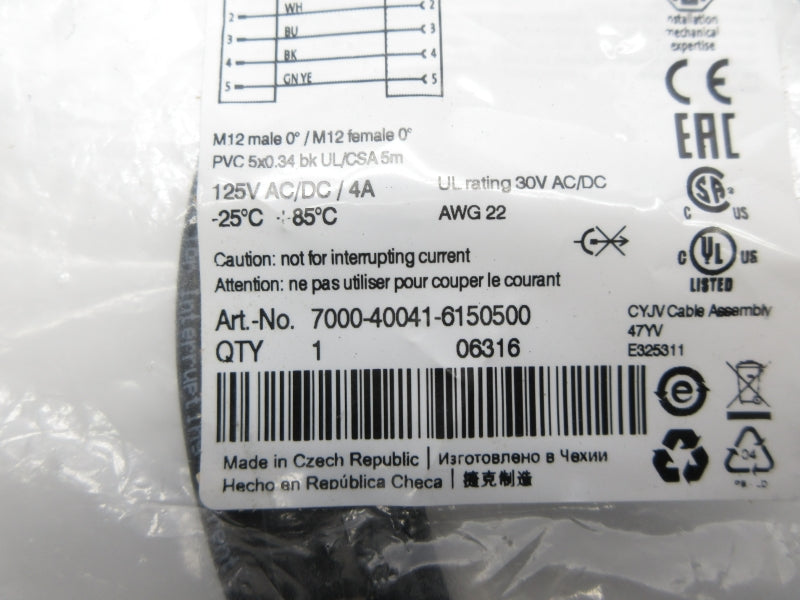 MURR ELEKTRONIK 7000-40041-6150500 125VAC 4A NSMP