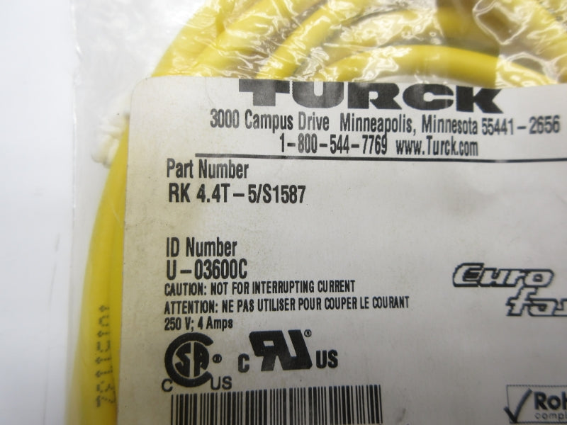 TURCK RK4.4T-5/S1587 NSMP
