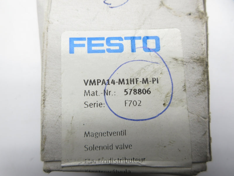 FESTO VMPA14-M1HF-M-PI 578806 NSFS