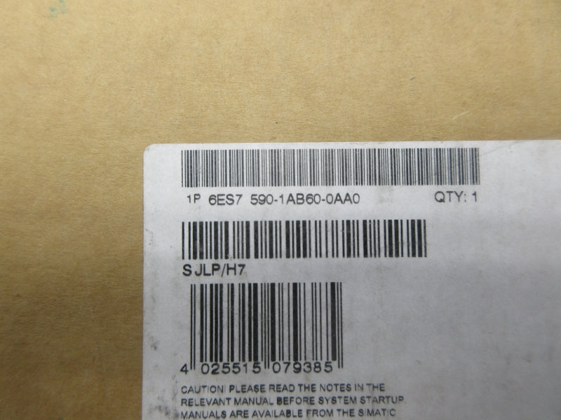 SIEMENS 6ES7590-1AB60-0AA0 NSFS