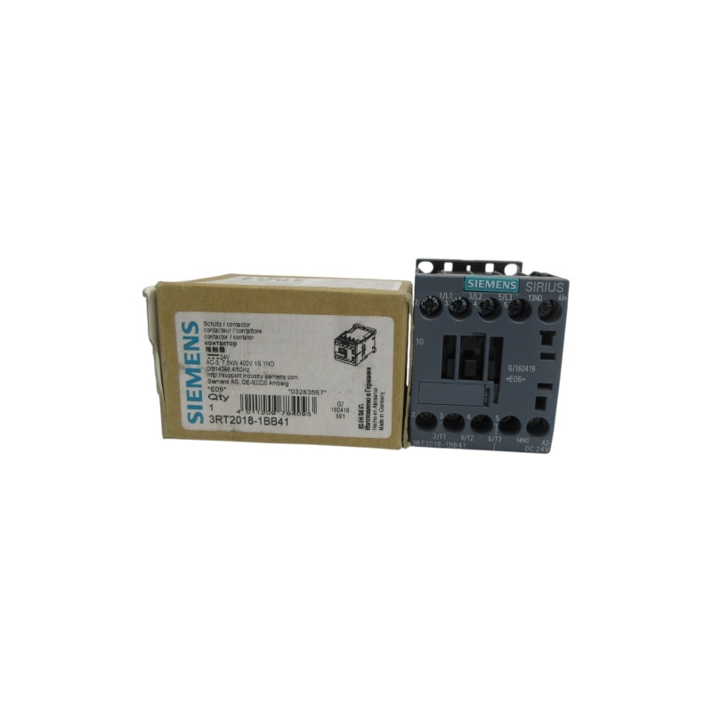 SIEMENS 3RT2018-1BB41 24VDC NSMP