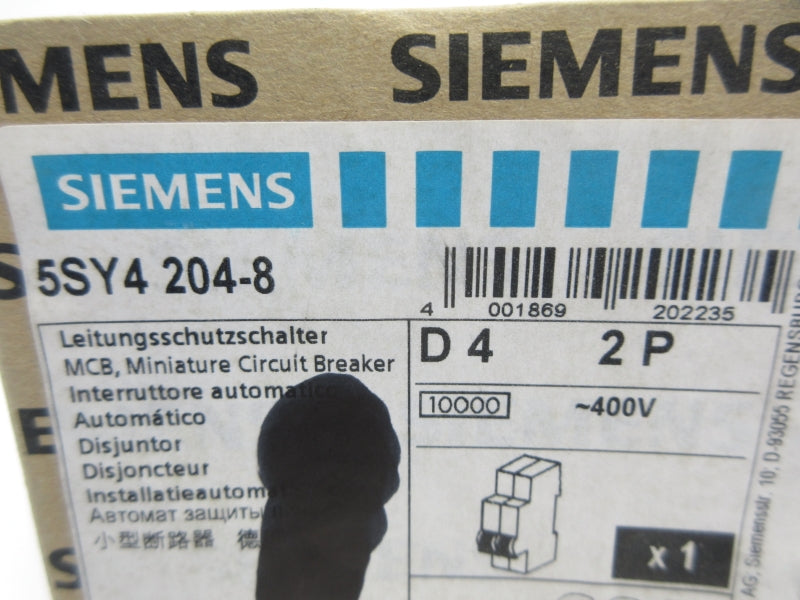 SIEMENS 5SY4204-8 400V 4A NSMP