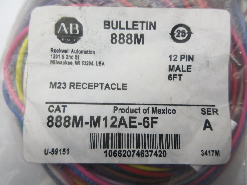 ALLEN BRADLEY 888M-M12AE-6F SER. A NSMP