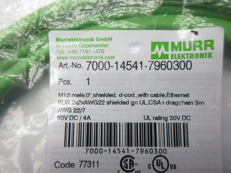MURR ELEKTRONIK 7000-14541-7960300 60VDC 4A NSMP