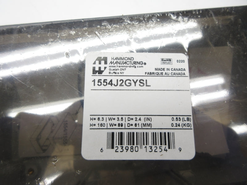 HAMMOND MANUFACTURING 1554J2GYSL NSMP