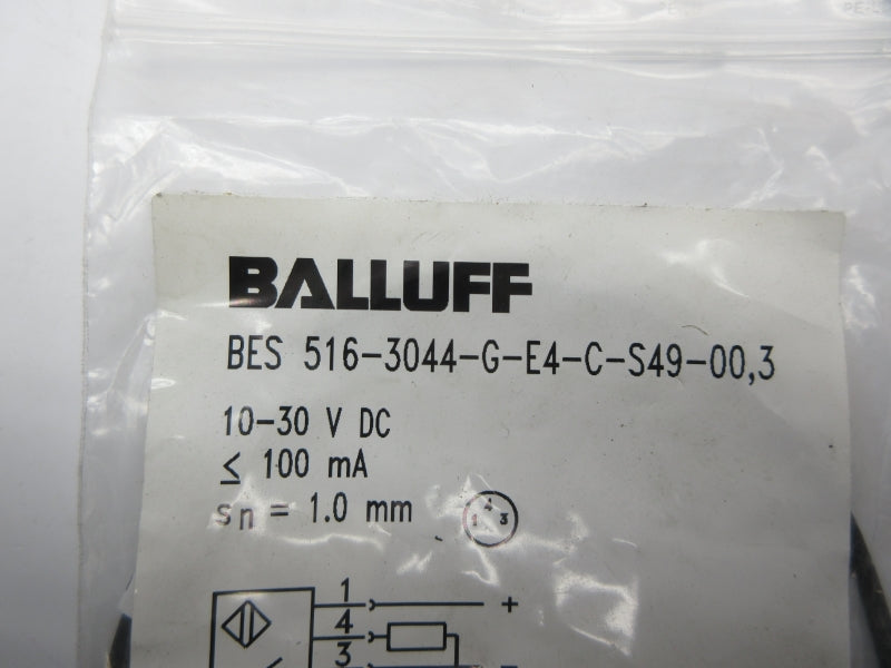 BALLUFF BES516-3044-G-E4-C-S49-00,3 10-30VDC NSMP