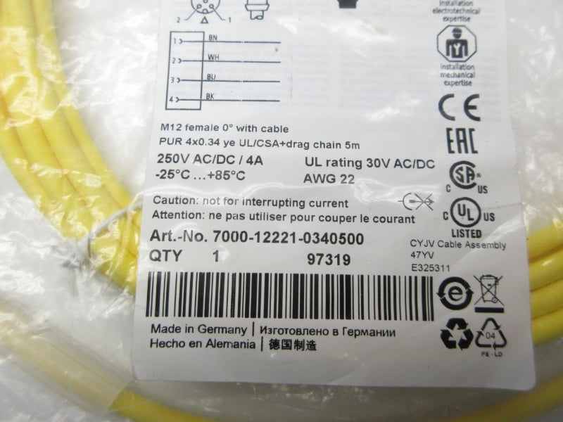 MURR ELEKTRONIK 7000-12221-0340500 250VAC/DC 4A NSMP
