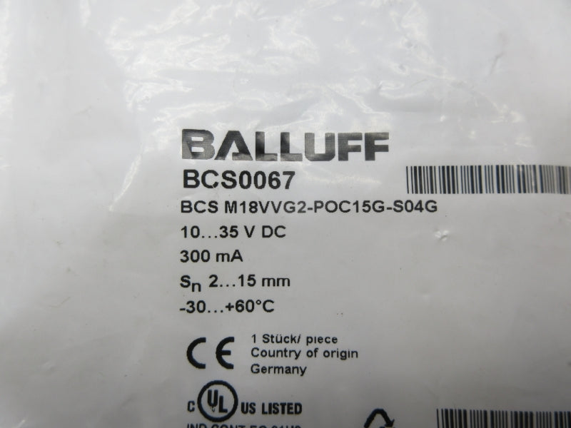 BALLUFF BCS0067 BCSM18VVG2-POC15G-S04G 10-35VDC NSMP