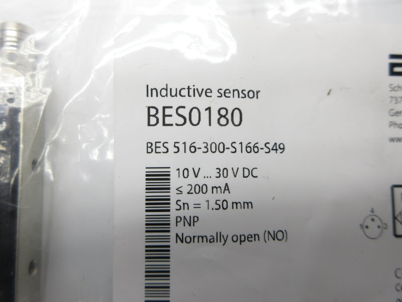 BALLUFF BES0180 BES516-300-S166-S49 10-30VDC NSMP