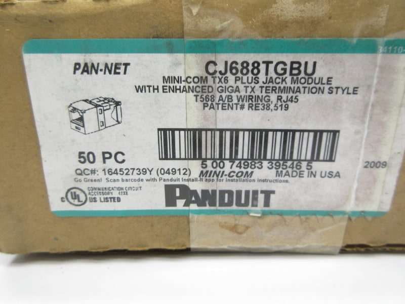 PANDUIT CJ688TGBU (PKG OF 50) NSMP