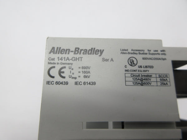 ALLEN BRADLEY 141A-GHT SER. A 600V 125A NSNP