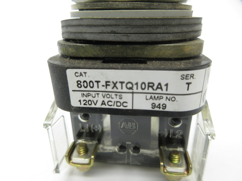ALLEN BRADLEY 800T-FXTQ10RA1 SER. T 120VAC/DC NSNP