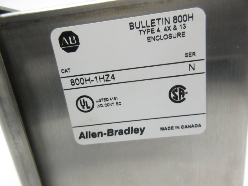 ALLEN BRADLEY 800H-1HZ4 SER. N NSNP