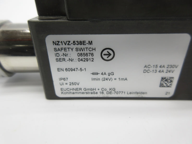 EUCHNER NZ1VZ-538E-M 230V 4A (AS PICTURED) NSNP