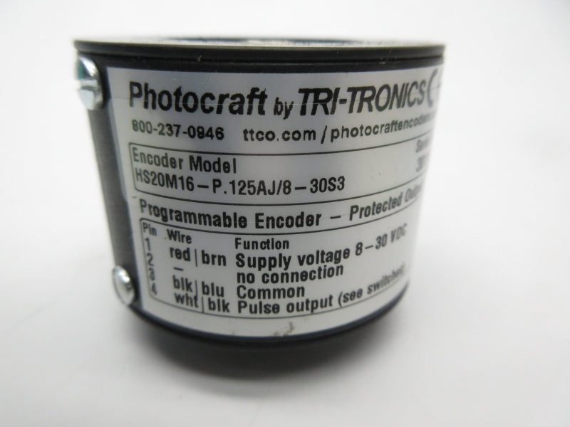 TRI-TRONICS HS20M16-P.125AJ/8-30S3 8-30VDC NSNP