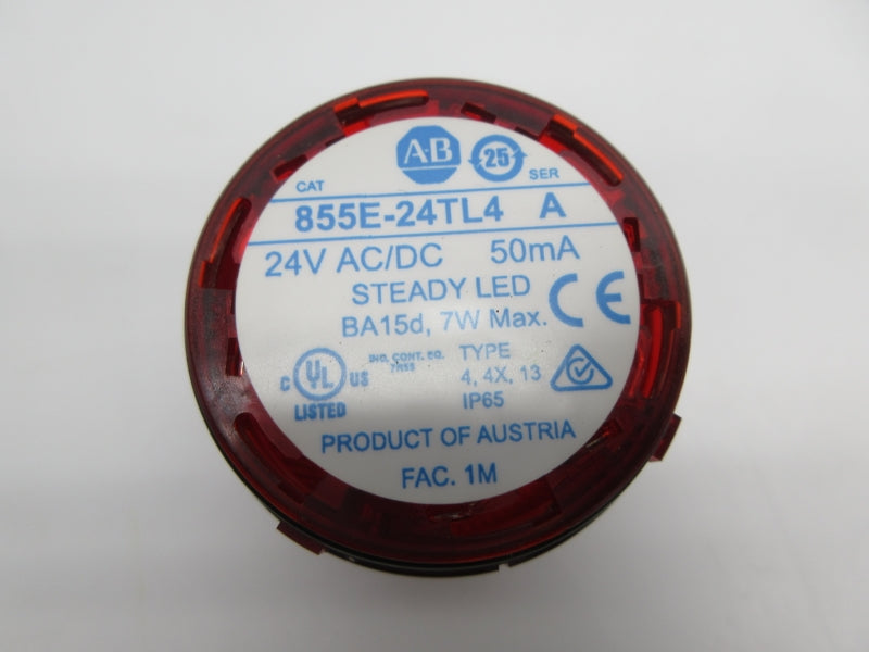 ALLEN BRADLEY 855E-24TL4 SER. A 24VAC/DC (AS PICTURED) NSNP