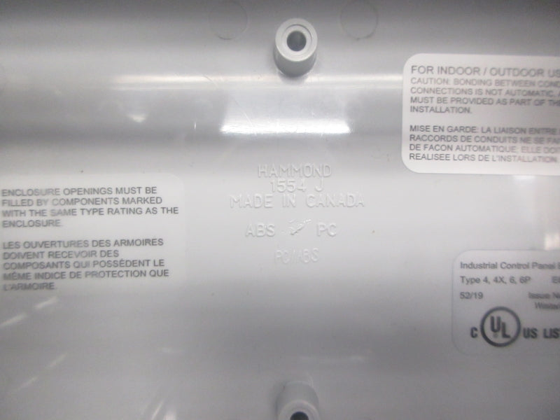 HAMMOND MANUFACTURING 1554J NSNP
