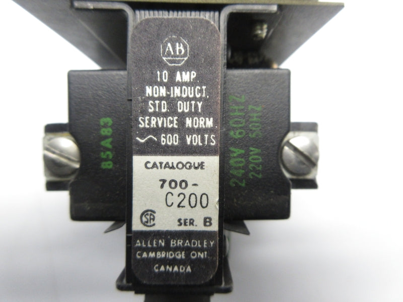 ALLEN BRADLEY 700-C200 SER. B 220/240V 10A NSNP