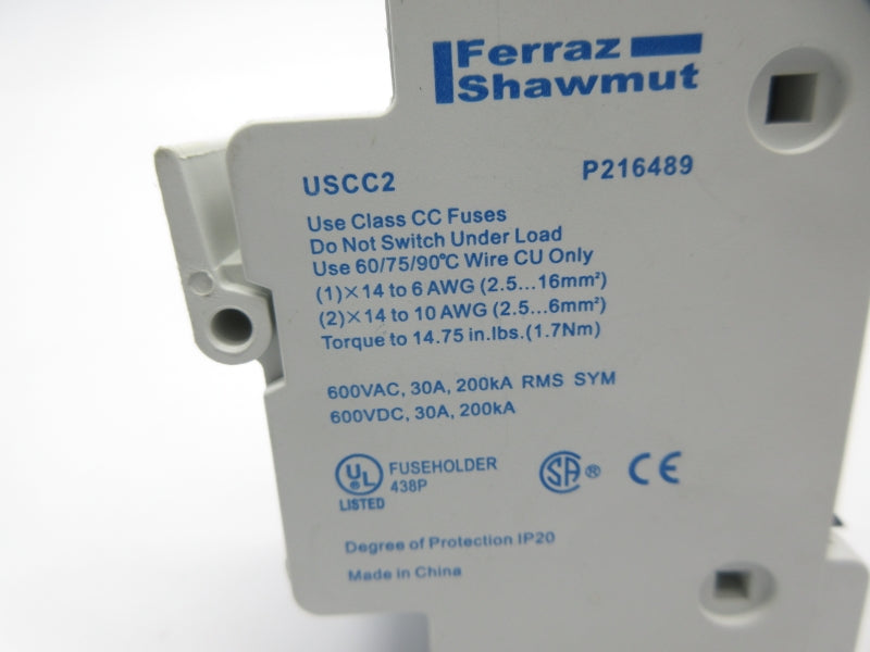 FERRAZ SHAWMUT USCC2 P216489 600VAC/DC 30A NSNP