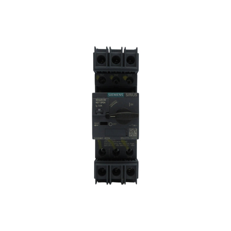 SIEMENS 3RV2711-1AD10 277/347VAC 1.6A NSNP