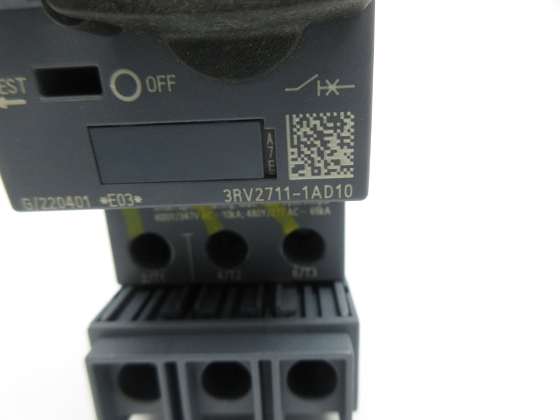 SIEMENS 3RV2711-1AD10 277/347VAC 1.6A NSNP